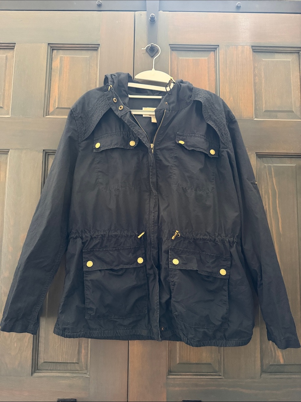 Women’s Navy Michael Kors size small Hooded Anorak Jacket